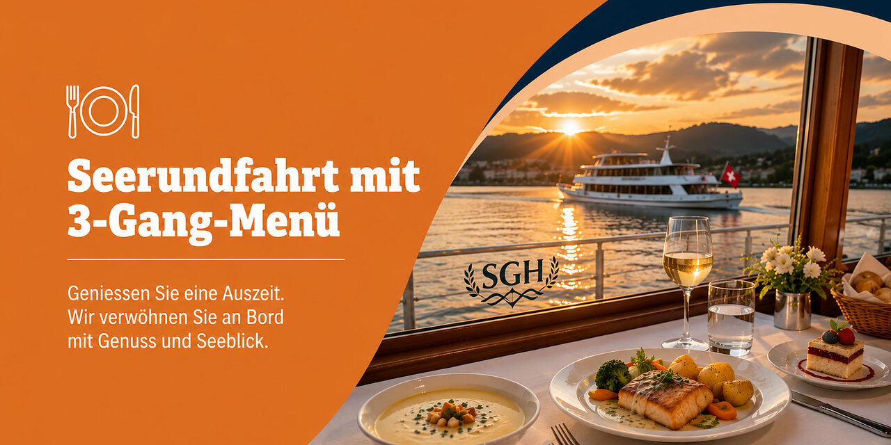 Seerundfahrt mit 3-Gang-Menü