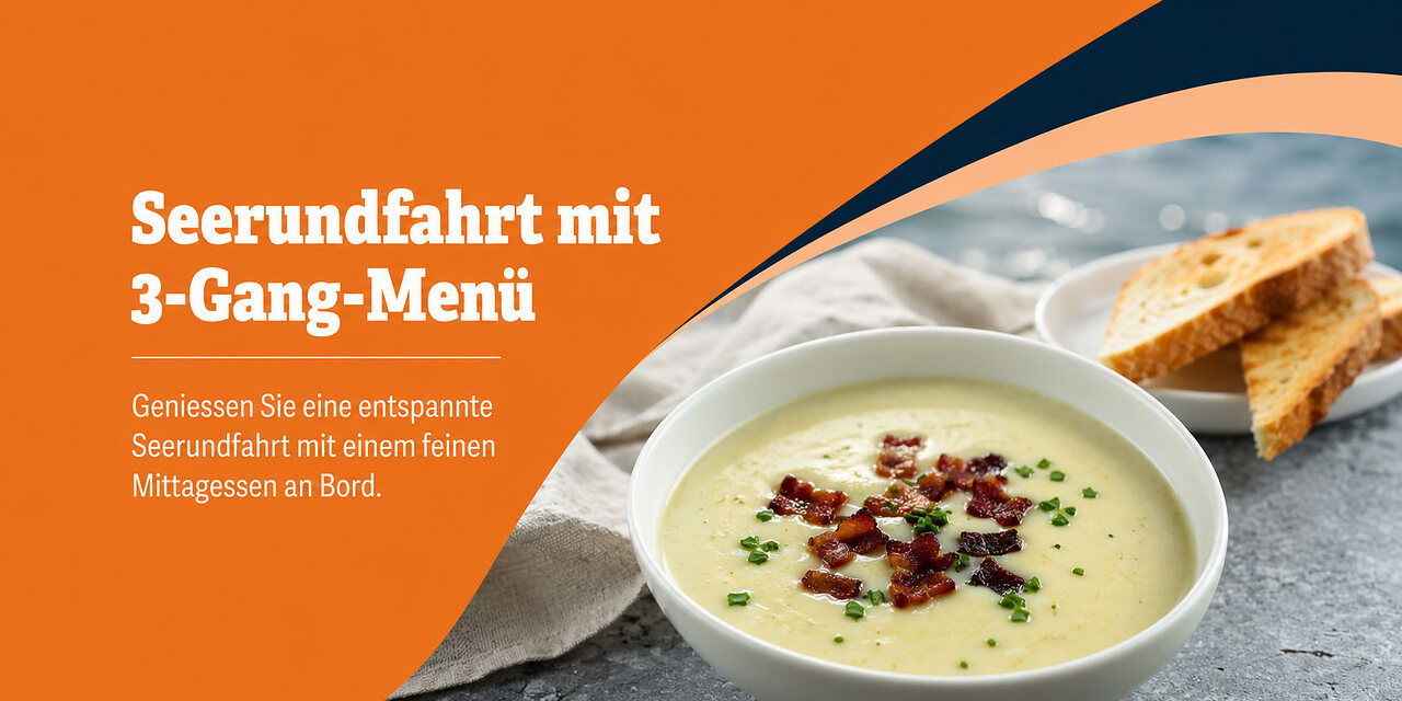 Seerundfahrt mit 3-Gang-Menu